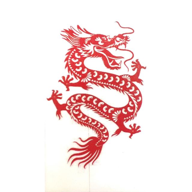ASIAN RED DRAGON Backdrop Hire 1.2mW x 2.4mH