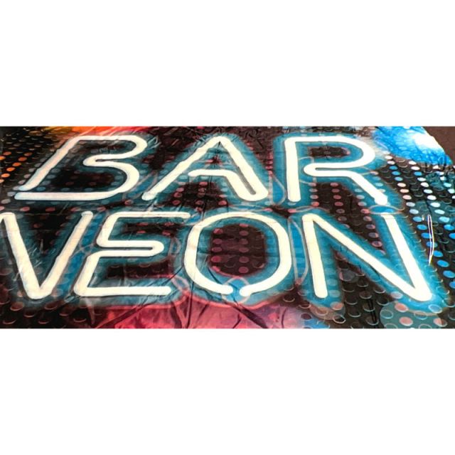 BAR SIGN NEON 1 Backdrop Hire 3.6mW x 3mH