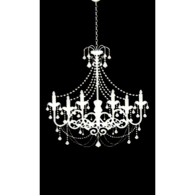 CHANDELIER Backdrop Hire 1.2mW x 2.4mH