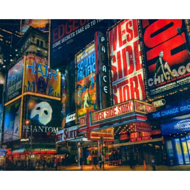 BROADWAY TIMES SQ Backdrop Hire 3.6mW x 2.3mH