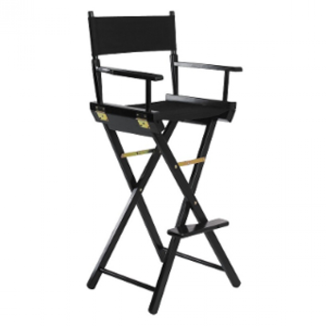 tall black director chair