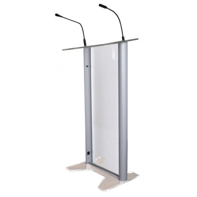 Glass lectern hire