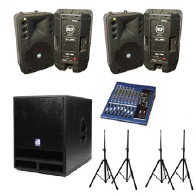 RCF speaker package hire