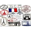 Pre-printed and designed backdrop FRANCE POSTCARD Backdrop Hire 2.3mW x 2.4mH