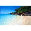 Pre-printed and designed backdrop PARADISE BEACH Backdrop Hire 3.5mW x 2.4mH