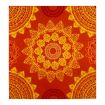 Pre-printed and designed backdrop ORANGE INDIAN DESIGN Backdrop Hire 2.3mW x 2.4mH