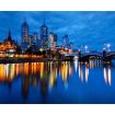 Pre-printed and designed backdrop MELBOURNE CITY SKYLINE Backdrop Hire 3.6mW x 2.3mH