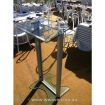 Wedding glass lectern hire