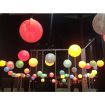 Hanging Coloured Lanterns