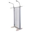 Glass lectern hire