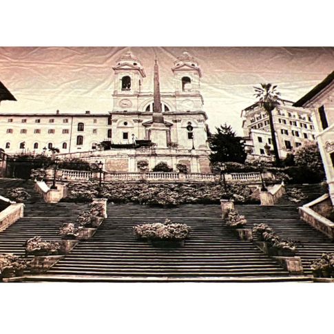 Pre-printed and designed backdrop TRINITA DEI MONTI Backdrop Hire 3.5mW x 3mH