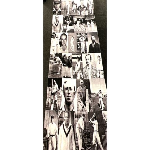 Pre-printed and designed backdrop CRICKET LEGENDS 3 Backdrop Hire 1.5mW x 2.9mH