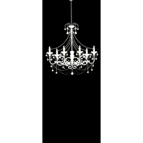Pre-printed and designed backdrop CHANDELIER Backdrop Hire 2.1mW x 5mH