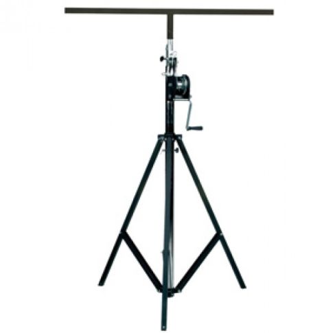 Winch Up Lighting Stand With T-bar 5.4M High