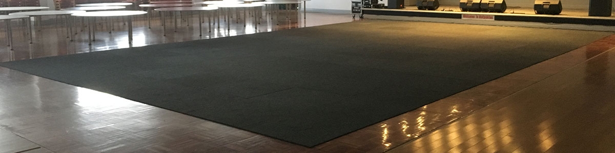 Carpet Tile Hire in hall
